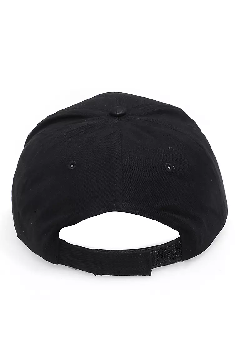 Drsh Topi Baseball Unisex with Glowing RGB LED Light Creative Design Material Cotton ORIGINAL - Black