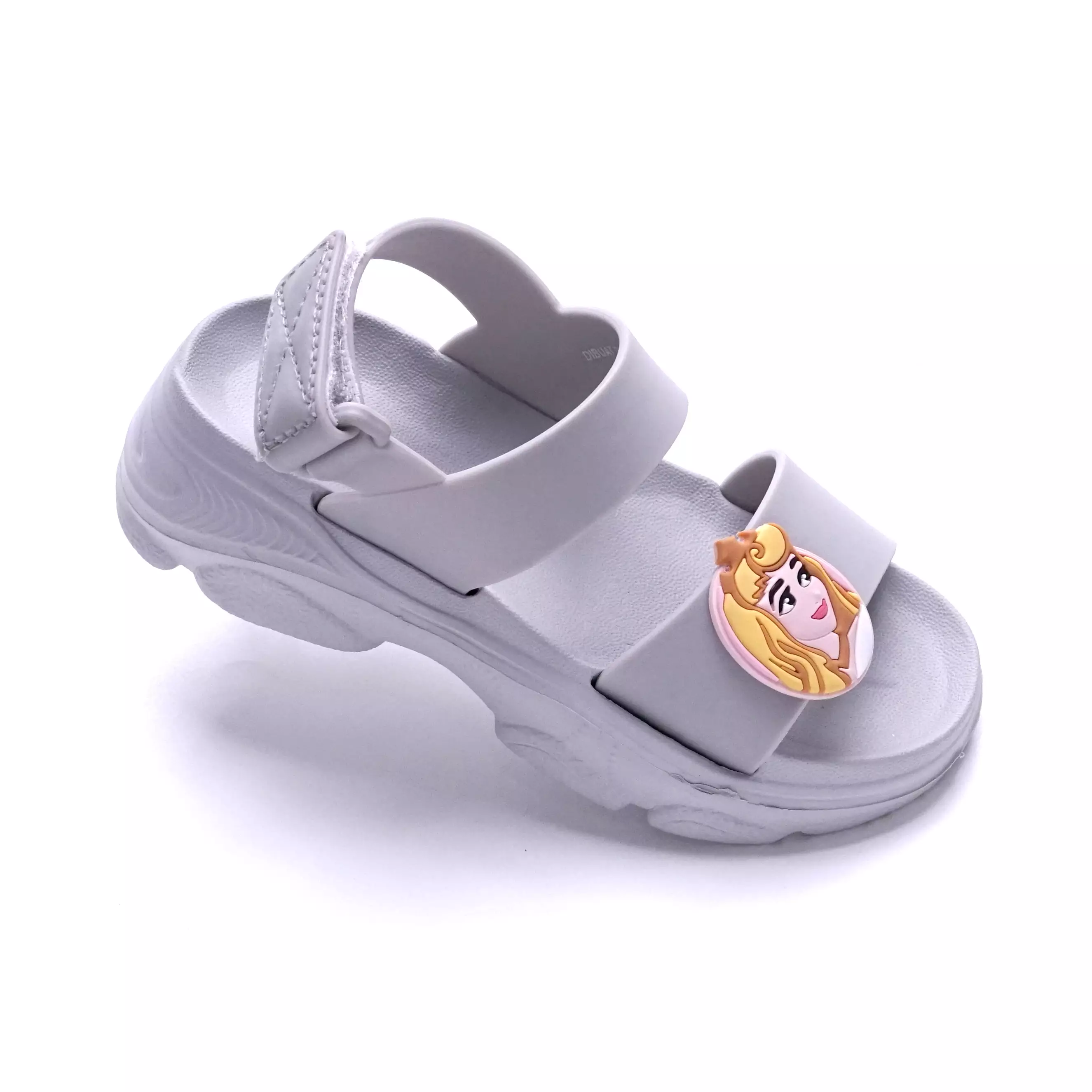 PRINCESS - SANDAL WANITA ANAK KIDS full karet CH830124WK - ABU TERANG