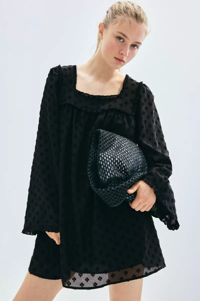 Buy H&M Sheer plumeti dress 2026 Online | ZALORA Philippines