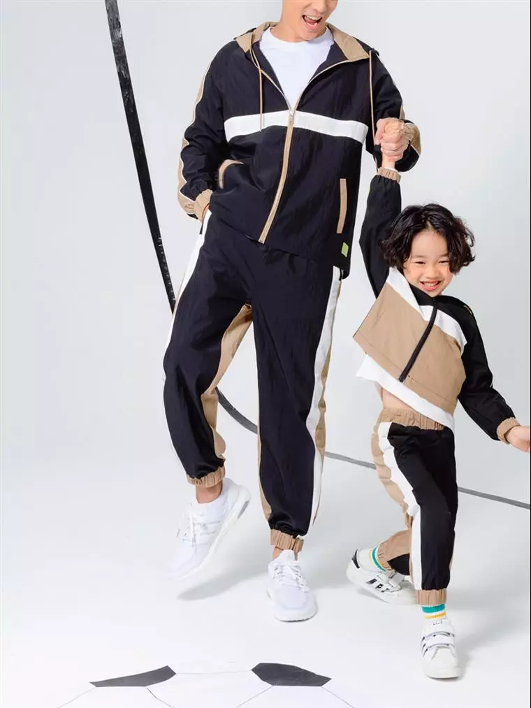 Baby girl color online block sweatpants