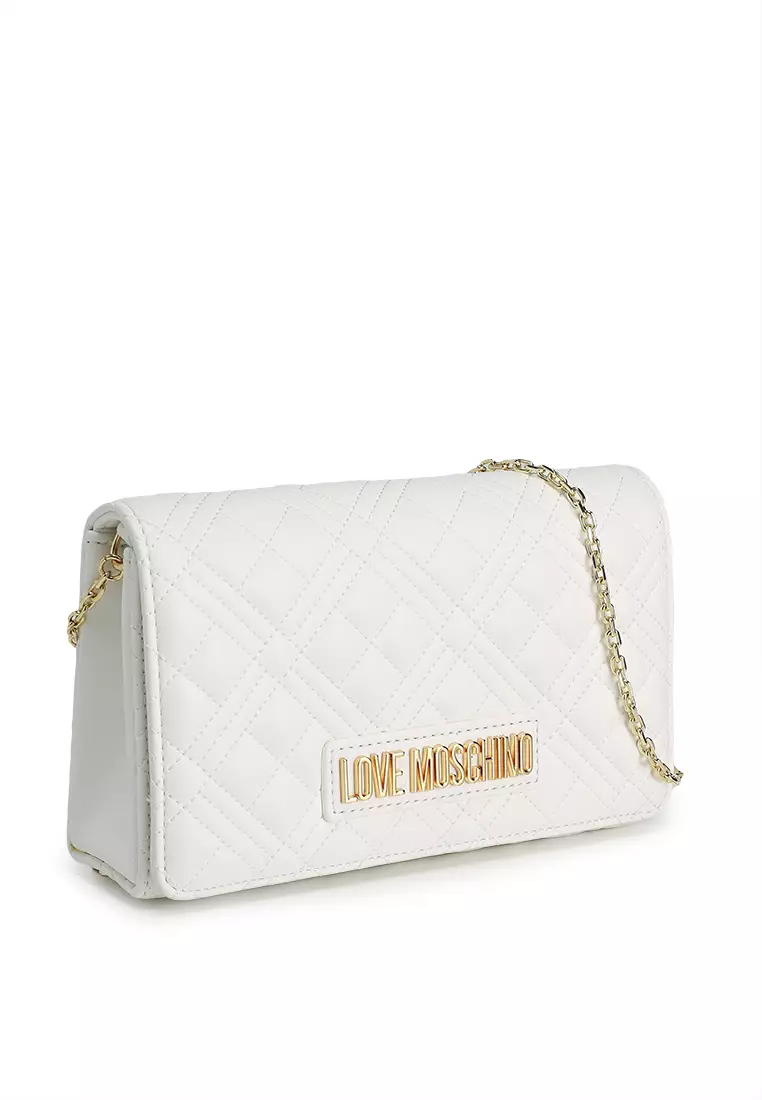 Jual Love Moschino Logo Quilted Chain Crossbody Bag (tr) Original