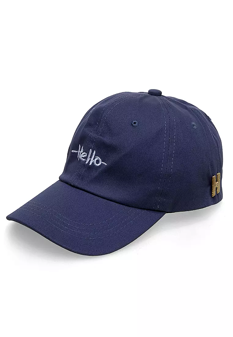 Drsh Topi Cap Snapback Baseball Unisex Sporty Resizable Strap Material Cotton ORIGINAL - Blue