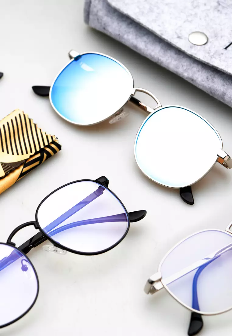 Adventure X Peculiar Eyewear Anti-Radiation UV400 Replaceable Lenses for Men and Women - Sunglasses - Silver