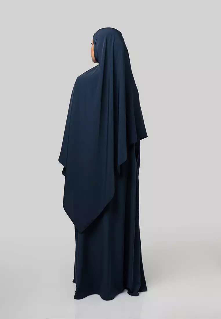 Kami Adara Layered Abaya Midnight Blue
