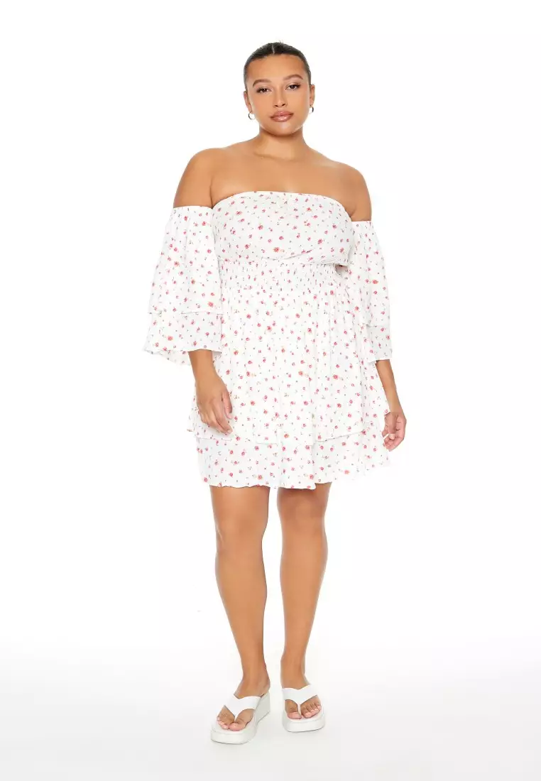 Forever 21 plus white dress best sale
