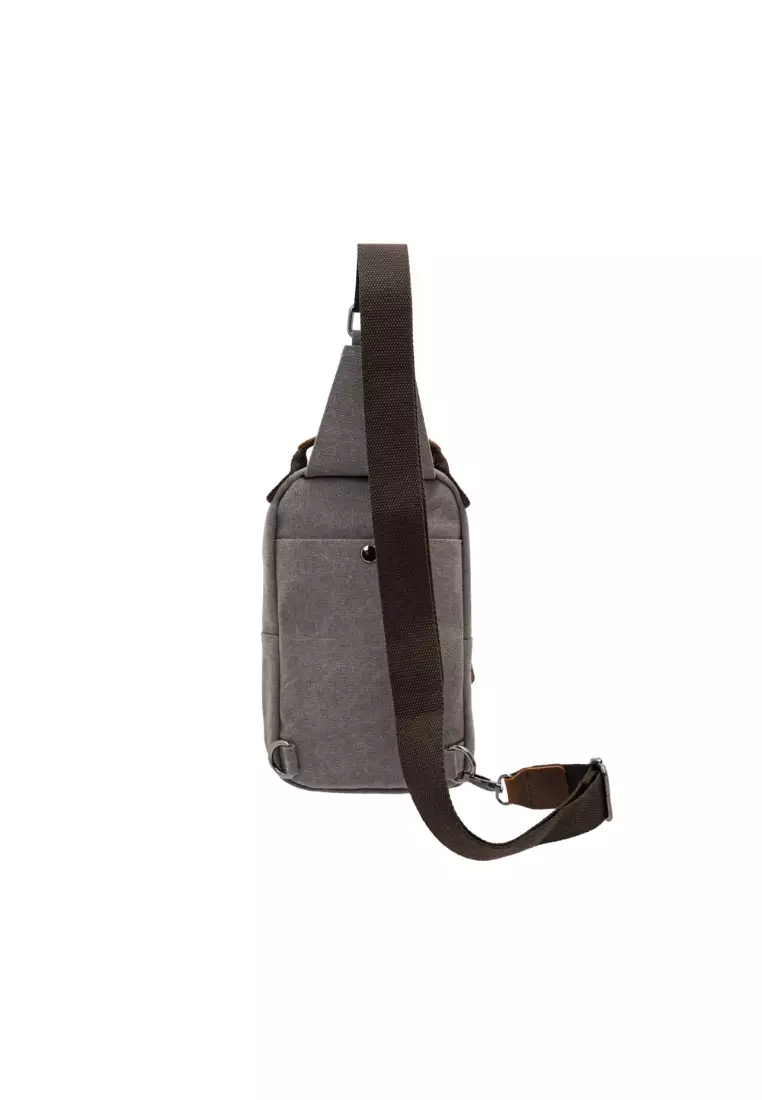 Jack Studio Canvas Leather Stylish Crossbody Sling Chest Bag BAD 21002