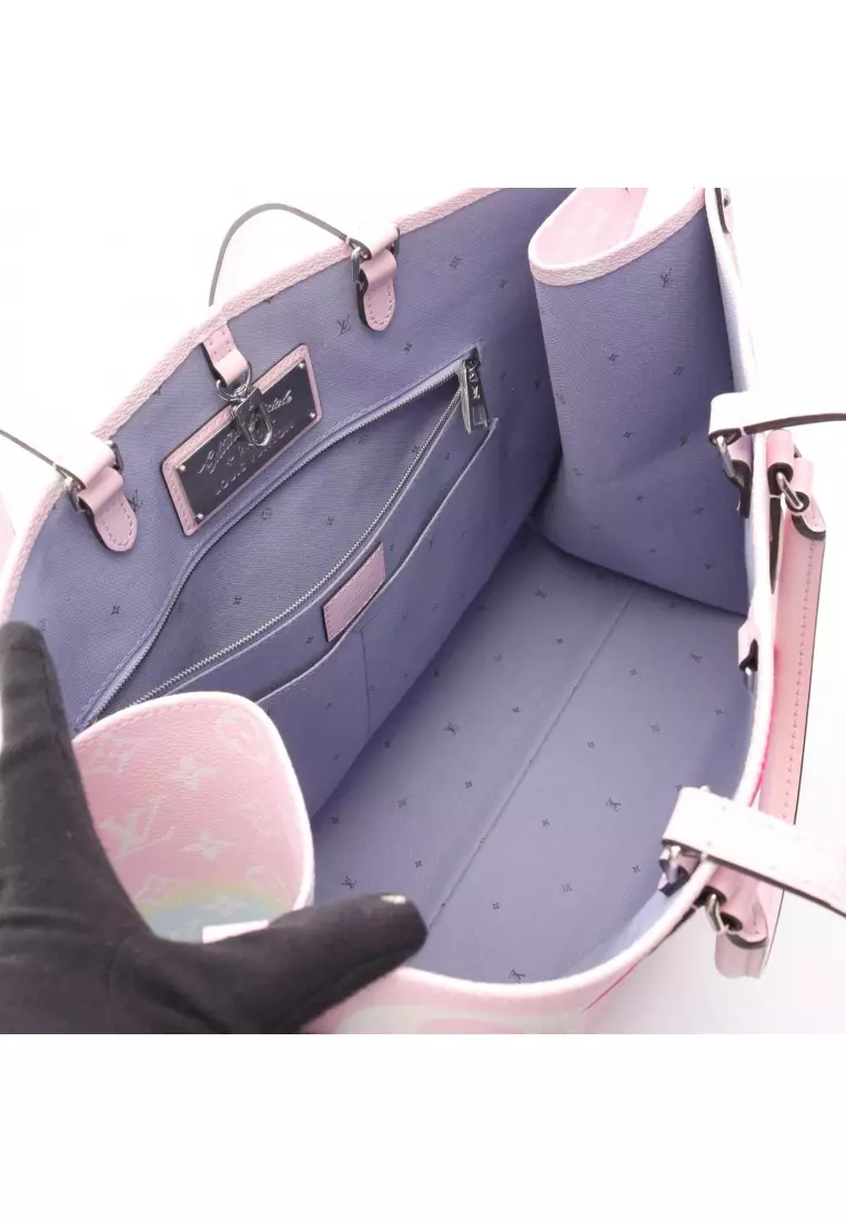 Pre-Loved Louis Vuitton on-the-go GM LV Escale pastel Shoulder bag PVC leather pink multicolor Okinawa Limited Edition 2WAY