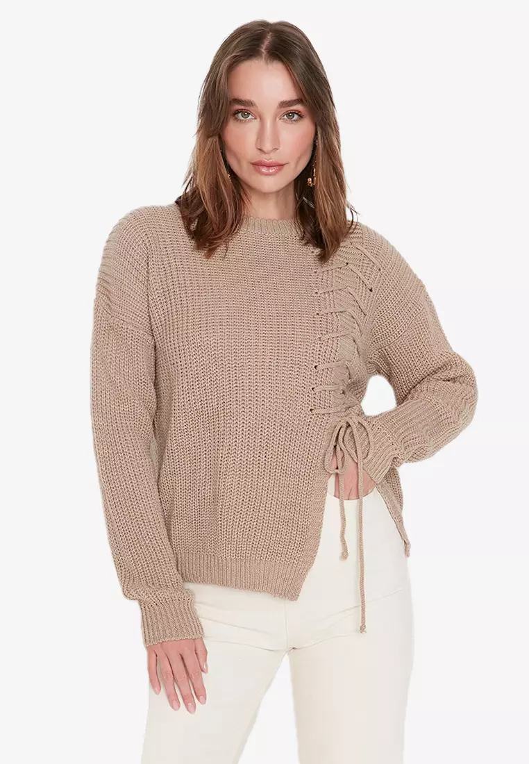 Buy Trendyol Lace-Up Sweater 2023 Online | ZALORA Singapore