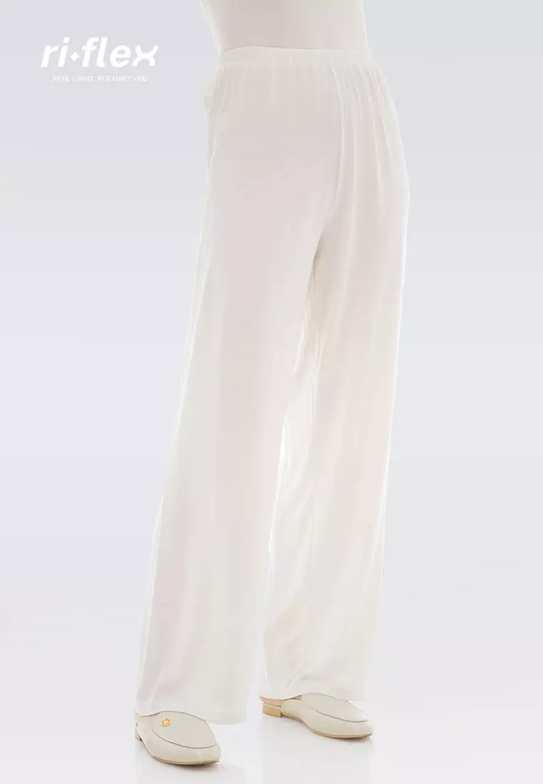 Ria Miranda White Comfy Pants