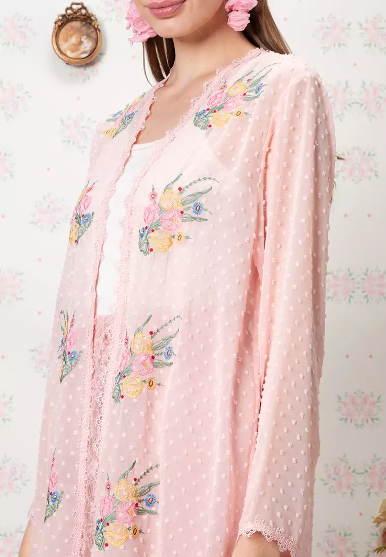 PUSPITA RECYCLED POLYESTER EMBROIDERED KEBAYA