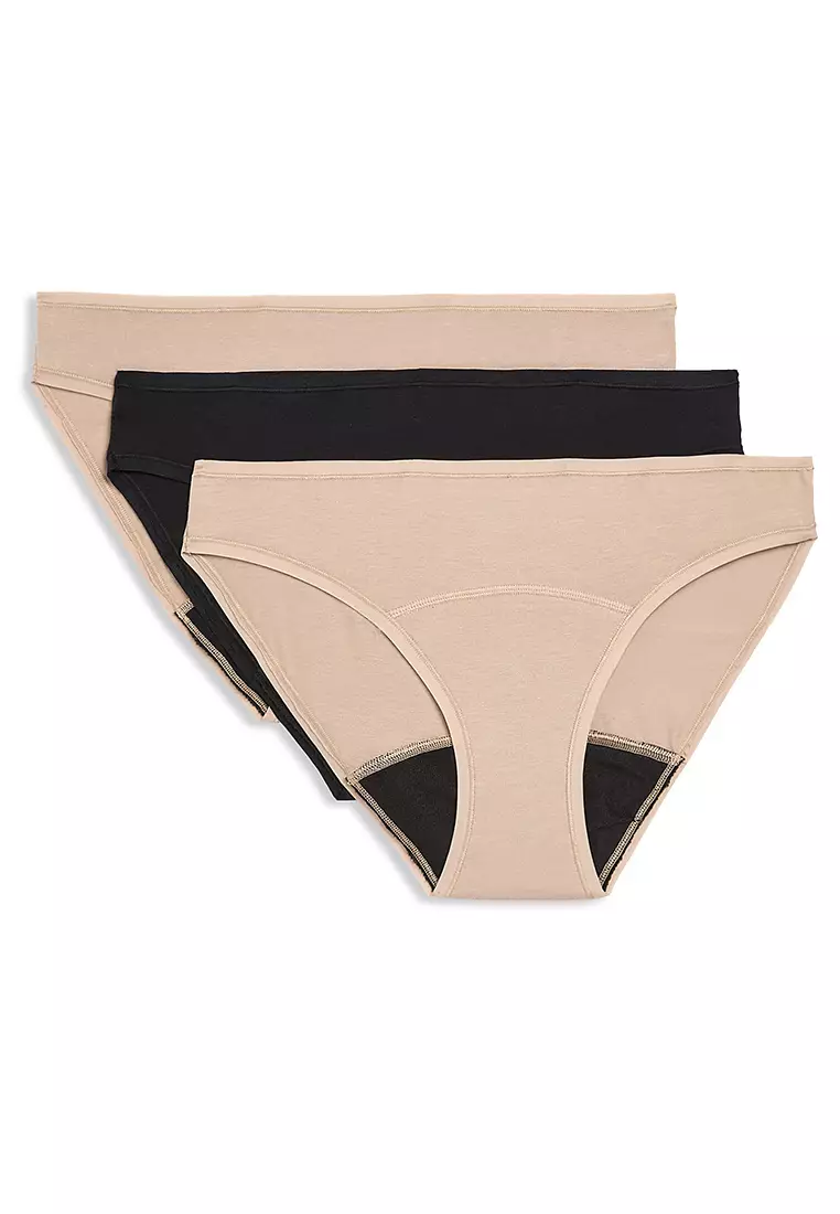 3Pk Heavy Absorbency Period Bikini Knickers