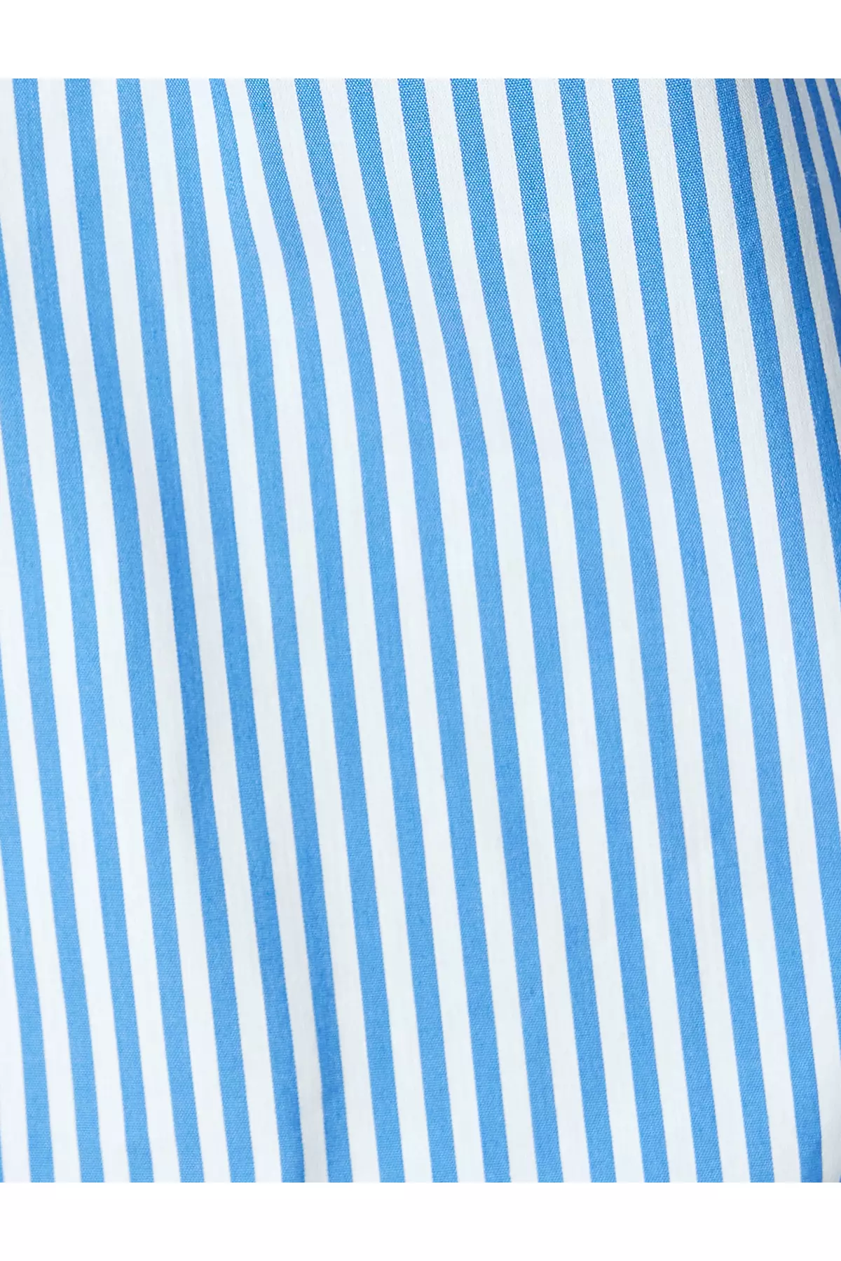 Classic Collar Long Sleeve Ruffle Striped Shirt