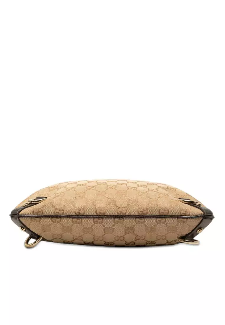 Pre-Loved Gucci Gg Canvas Abbey D Ring Crossbody