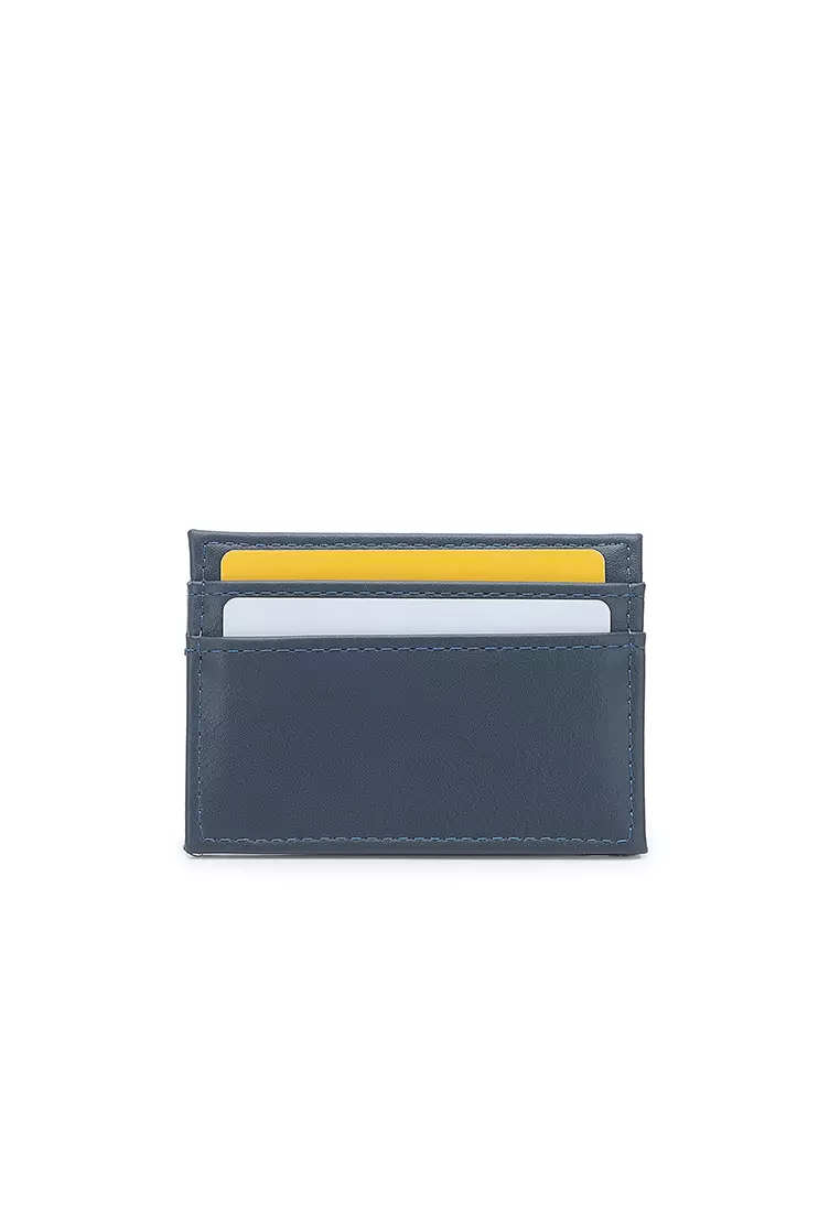 Women's 2 in 1 Purse/Wallet With Coin Compartment (Dompet Wanita 2 in 1 dengan Kompartmen Koin) - Biru