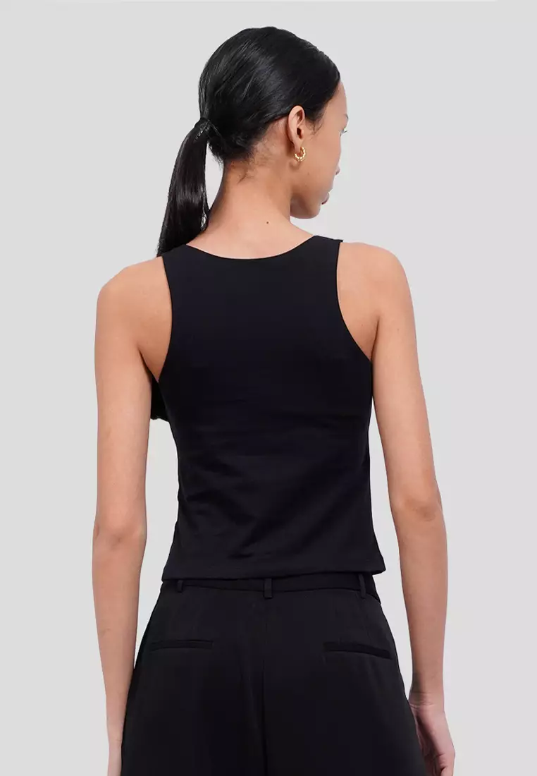 Fitted Tank Top with Bra Pads