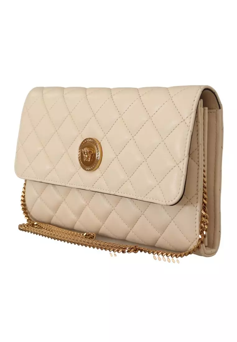 Versace quilted sale medusa evening bag