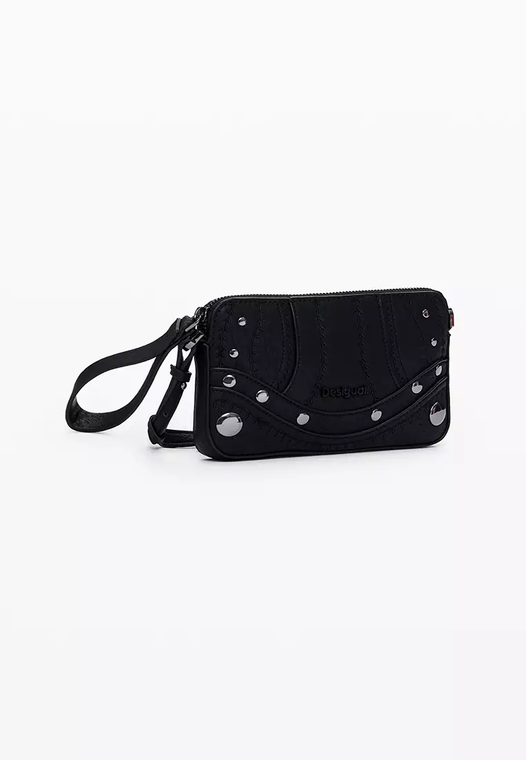 Medium embroidered crossbody purse