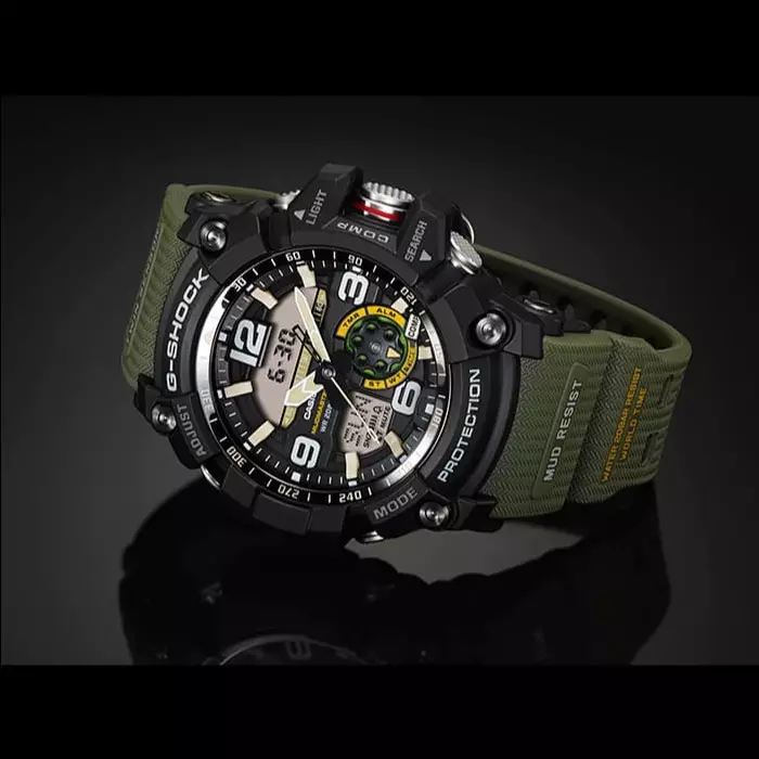 Casio G-Shock GG-1000-1A3DR Hitam Karet Hijau Cowok