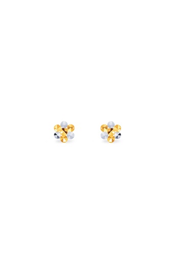 MJ Jewellery white and gold MJ Jewellery Gold Earrings S135, 375 Gold 2BF36AC015D804GS_1