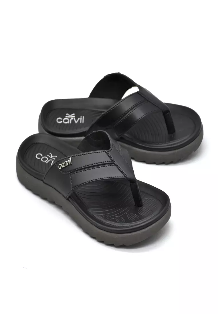 Carvil Sandal Pria Fetino-01 M Black