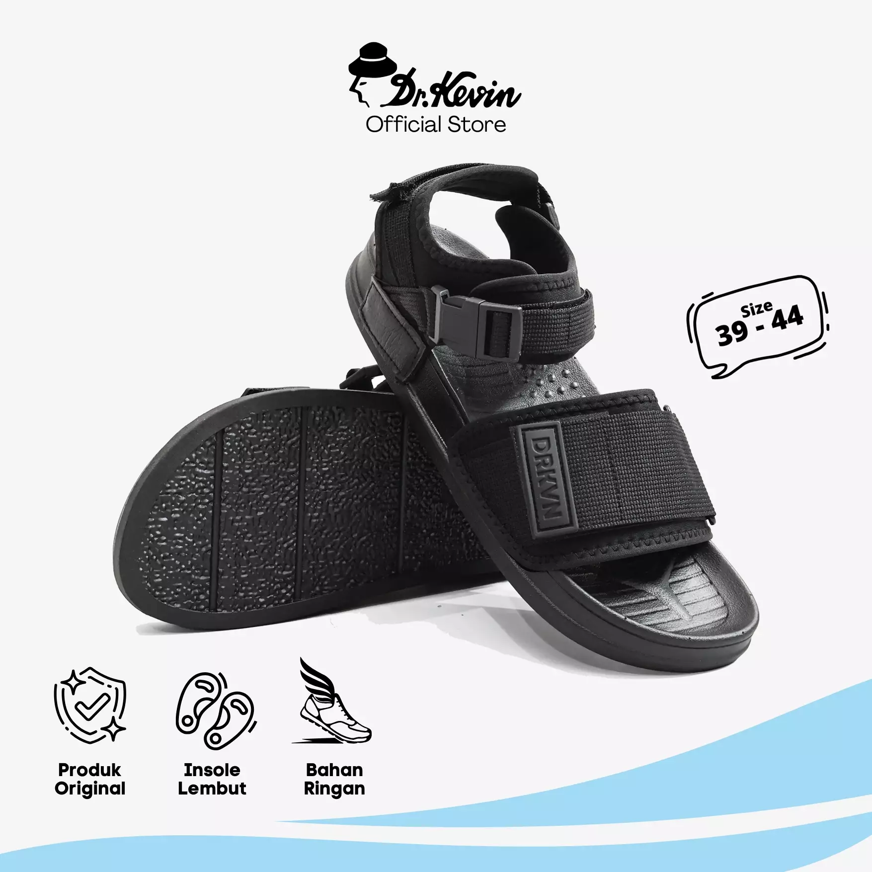 Dr. Kevin Sepatu Sandal Tali Belakang Pria Sling Back 861-100