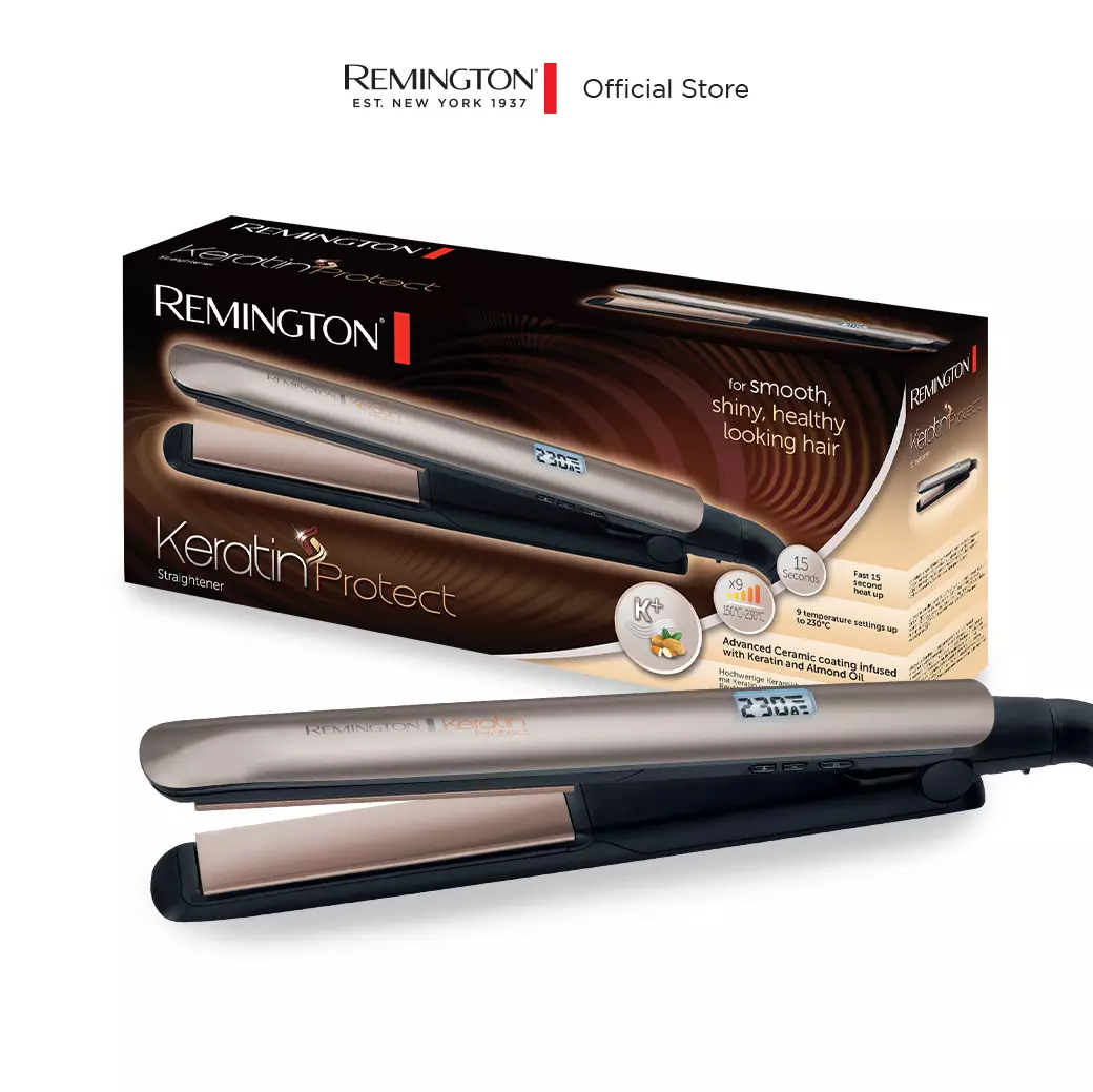 Remington Catokan Pelurus Rambut Keratin Protect S8540