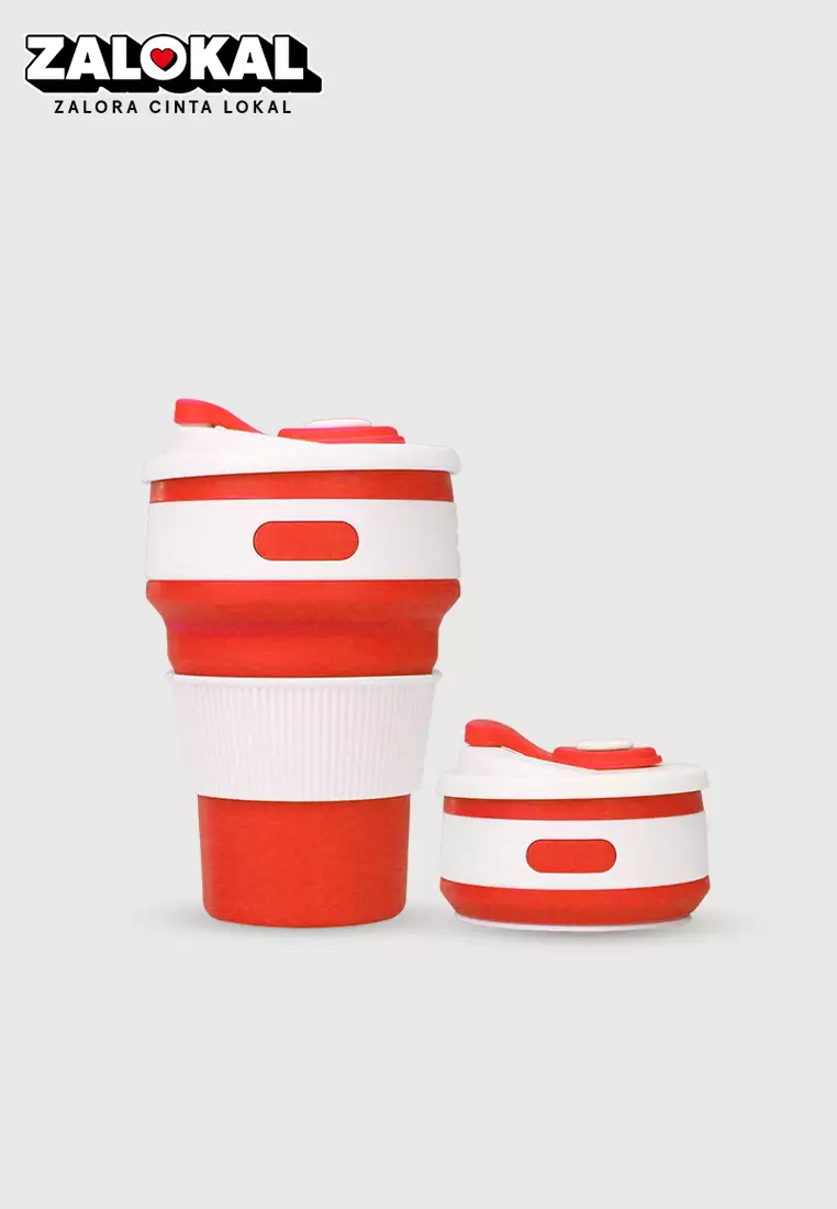 Jual WAKAKIDS Wakakids Gelas Lipat Silikon Portable Coffe Cup