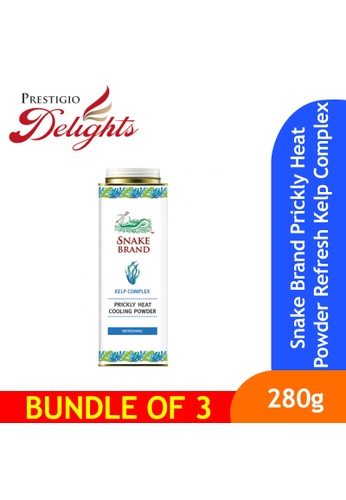 Prestigio Delights Snake Brand Prickly Heat Powder Refresh Kelp Complex 280g Bundle of 3 FF1AAESCF4EB4FGS_1