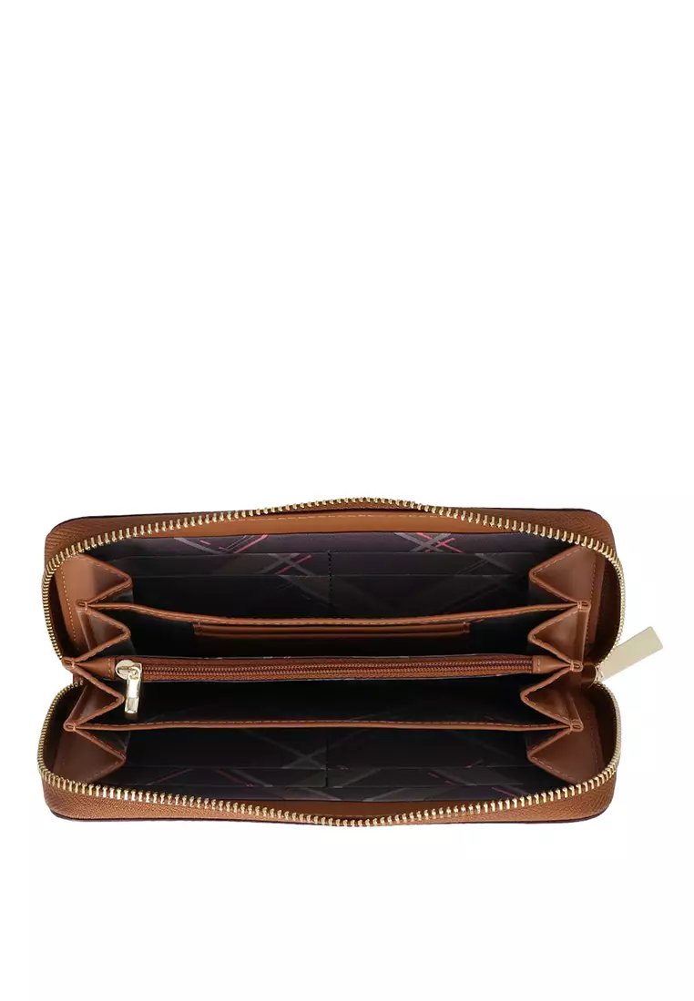 Dark Beige The Camo Zip Around Wallet