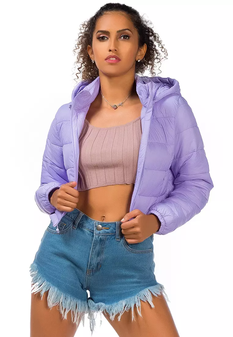 Purple on sale puff jacket