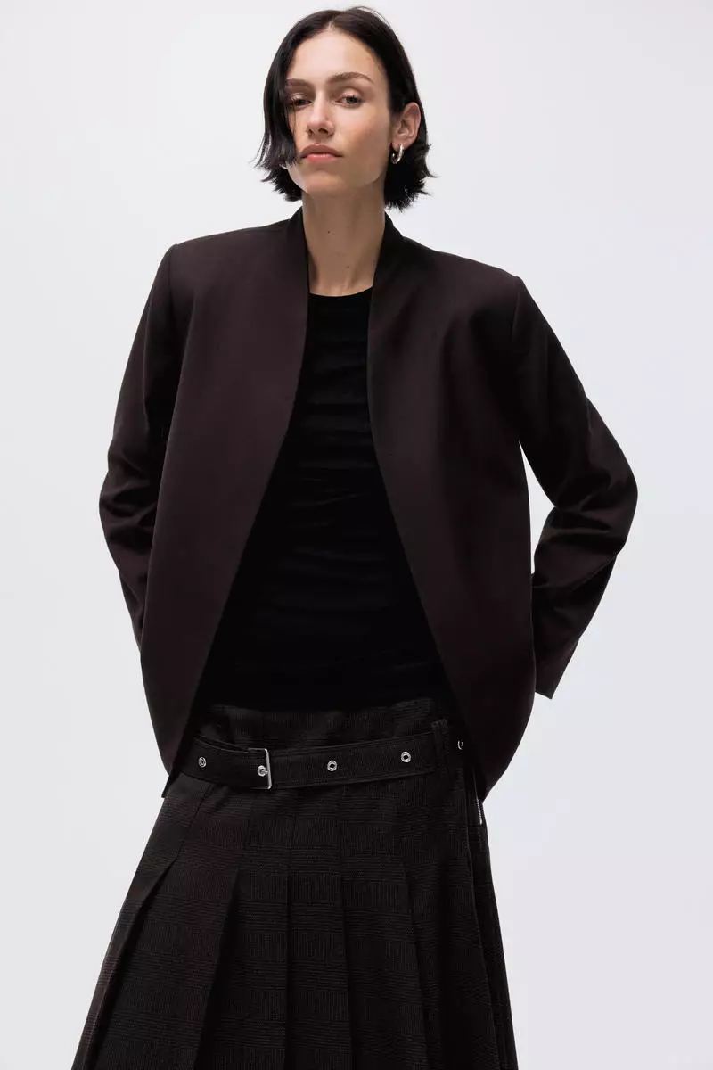 Belted blazer