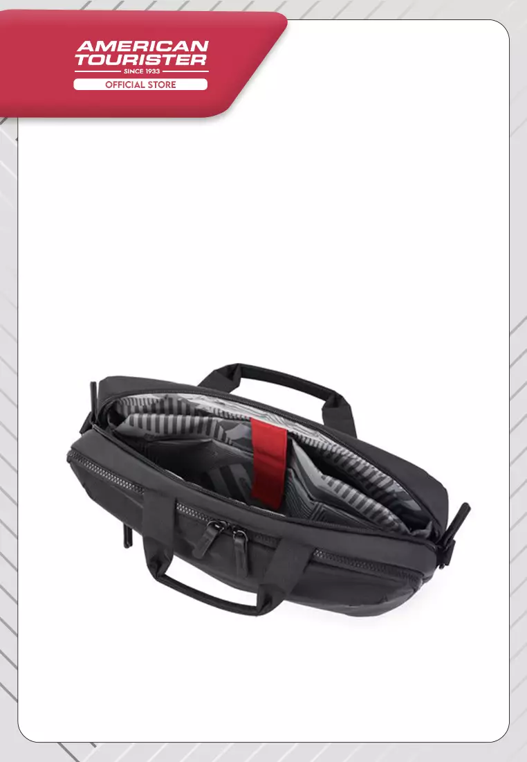 American Tourister Zork Briefcase AS - Black