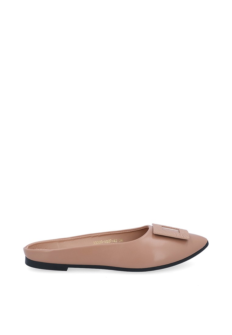 Medium Beige Jenna Mules