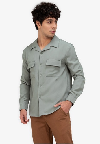 Buy Zalora Basics Loose Open Collar Shirt Online Zalora Malaysia