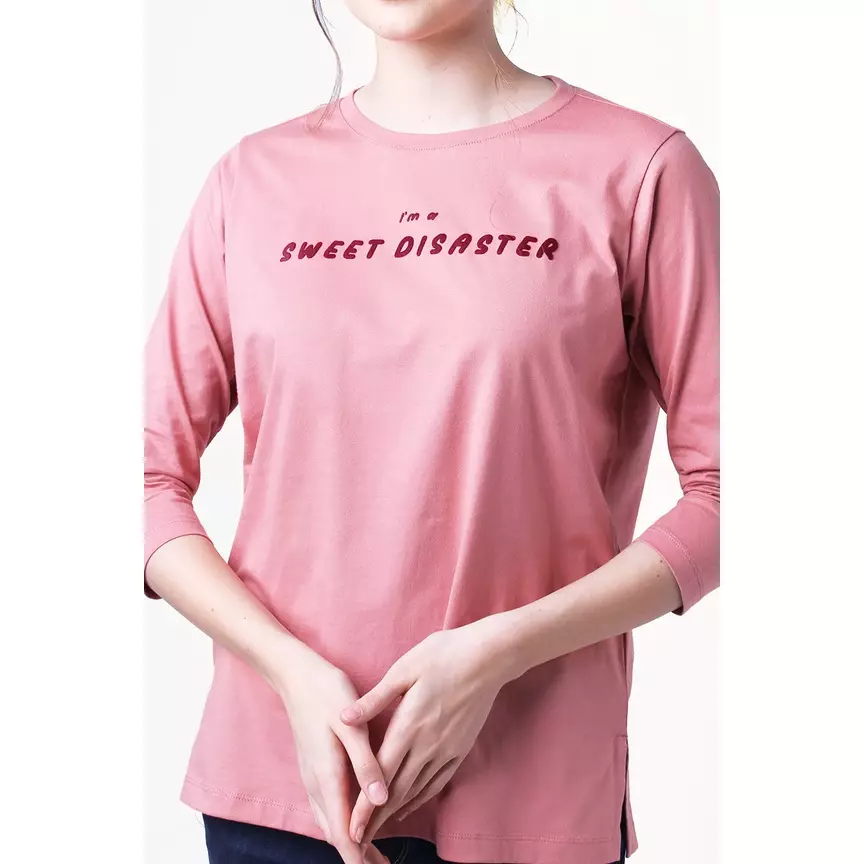 Kaos Wanita Elisheva Pink