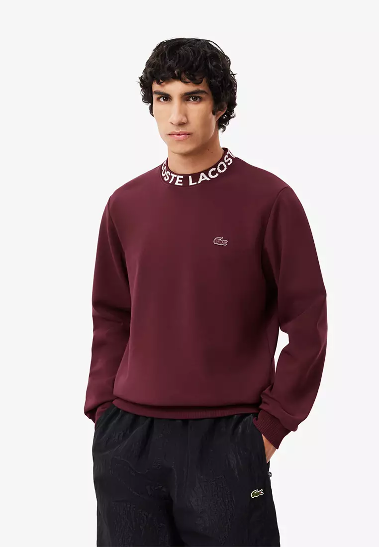 Buy Lacoste Logo Jacquard Collar Double Face Sweatshirt 2025