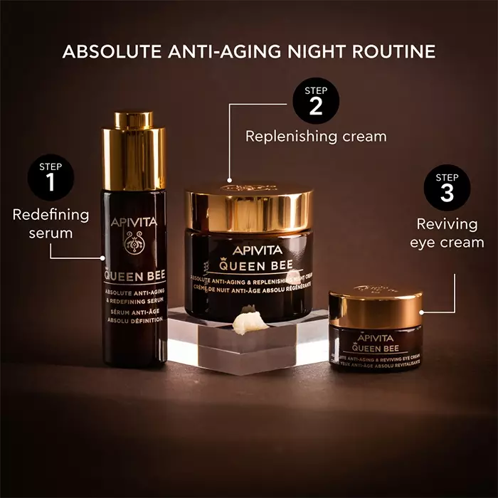 Apivita Queen Bee Absolute Anti-Aging & Redefining Serum 30 ml | Serum Anti Aging Mengurangi Kerutan Mengencangkan Kulit Mengangkat Kontur Wajah
