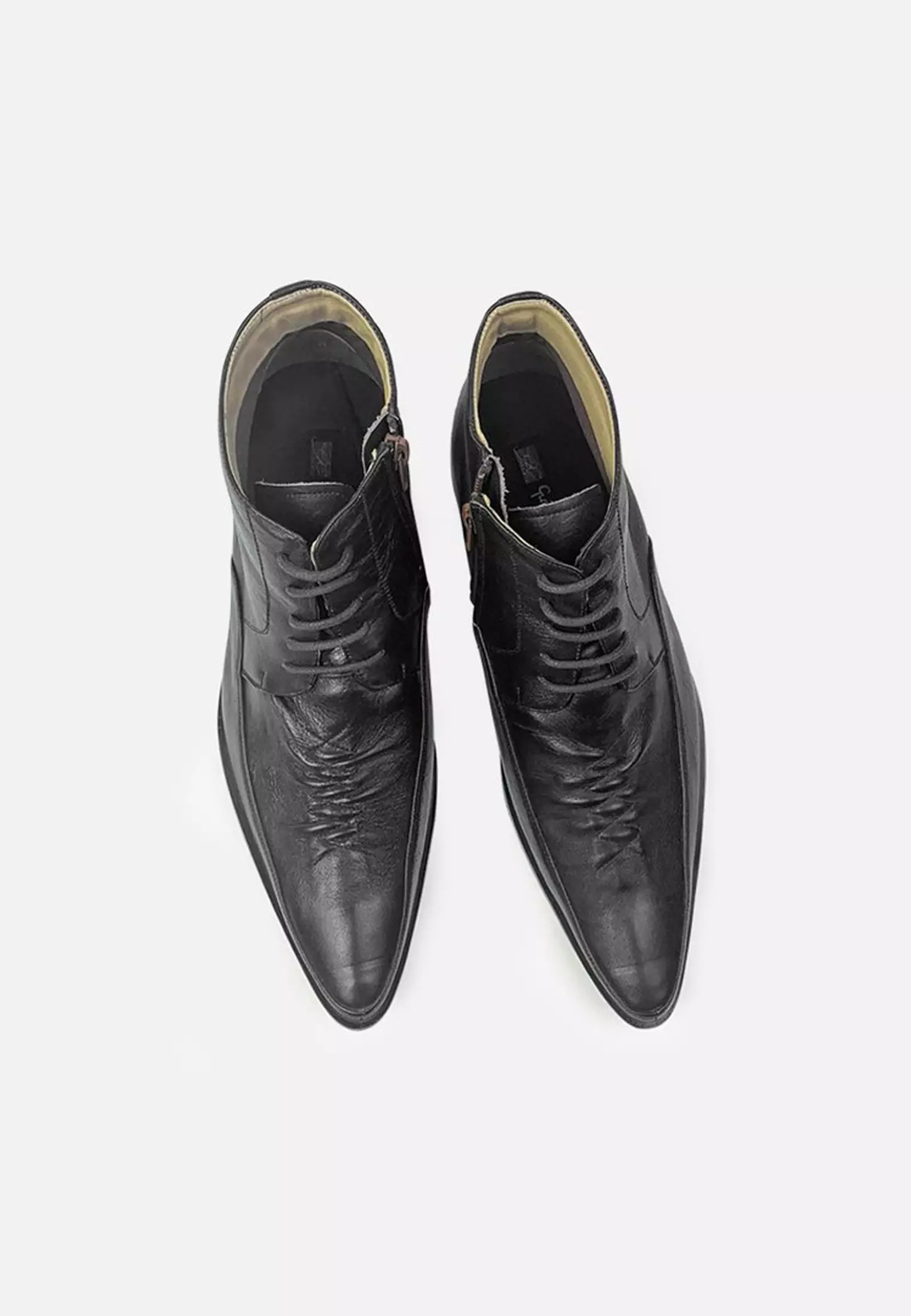 Joe Men Formal Ankle Boots Lace Up Cow Leather