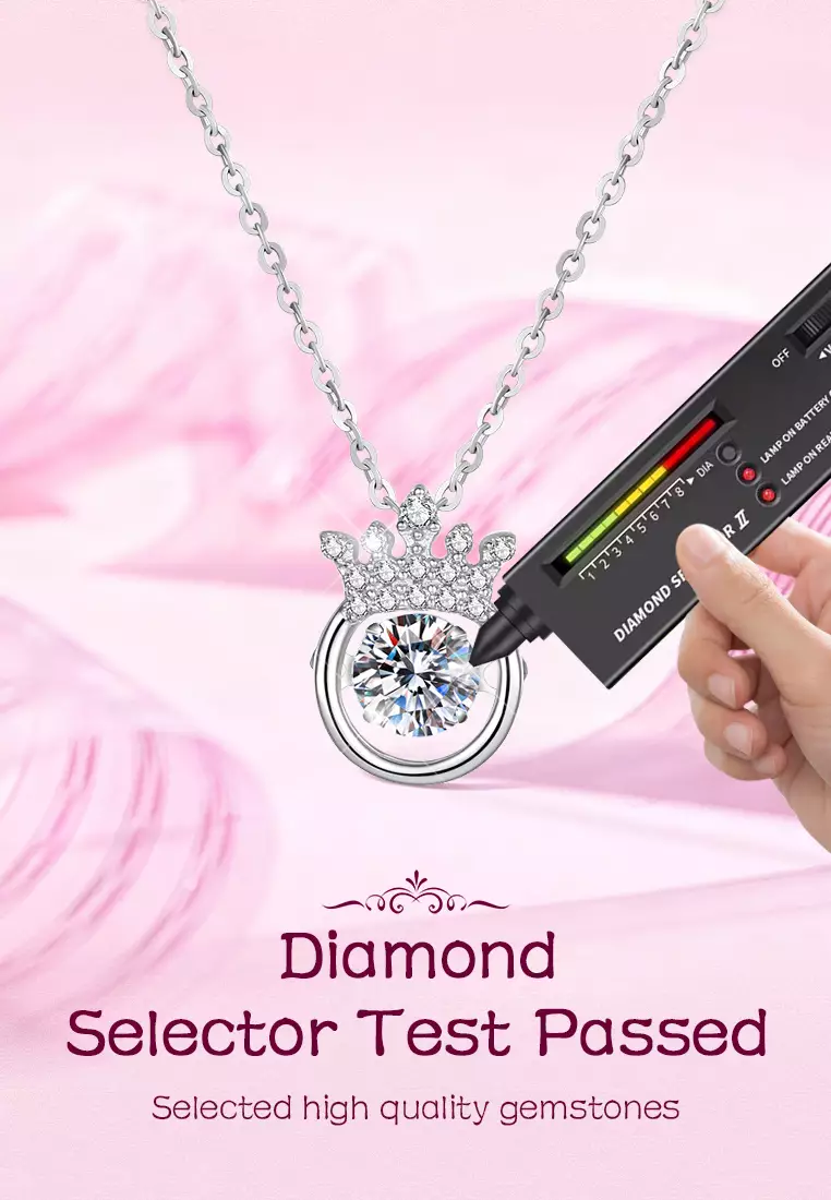 Kalung Wanita Korea Elegan Titanium Original Zircon Perhiasan Kalung Cewek silver