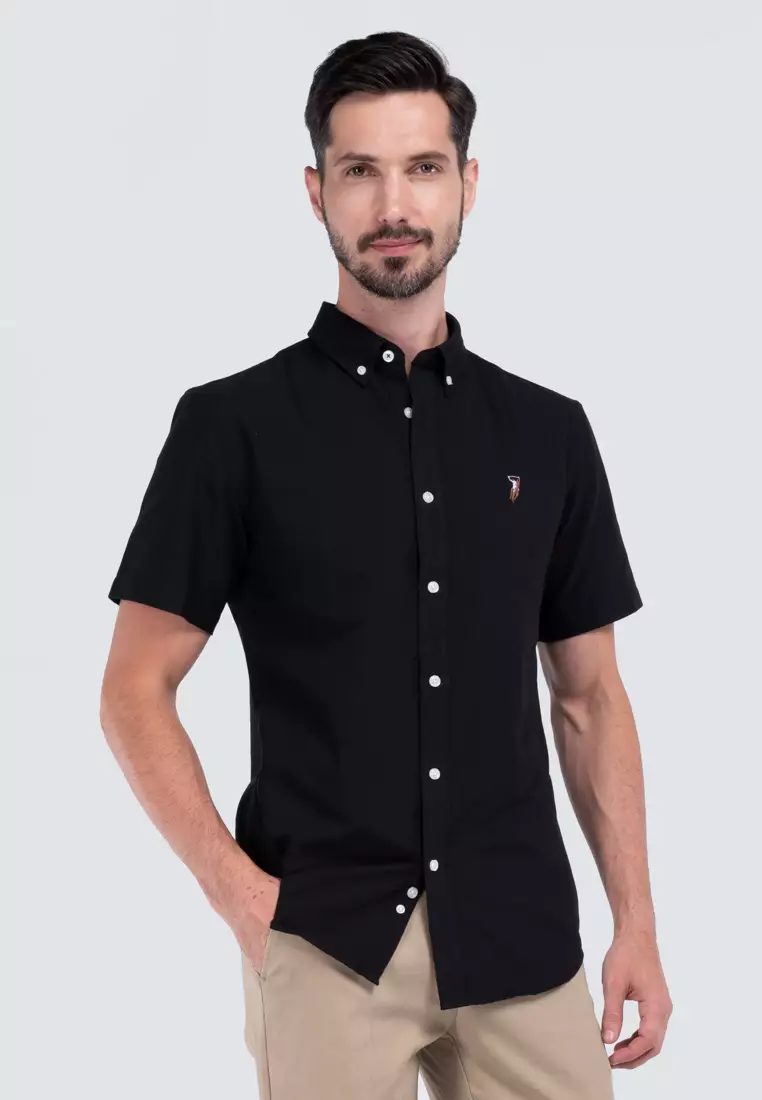 Ralph lauren short hot sale sleeve shirt black