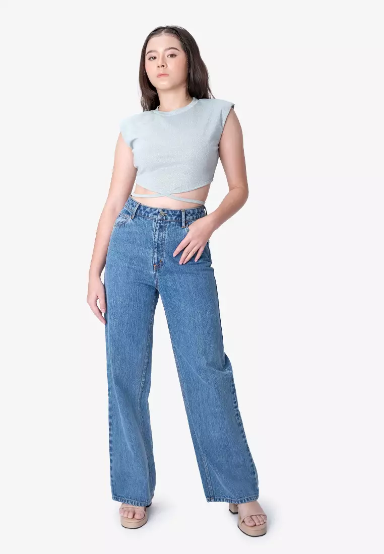 Sparkly Back Tie Top