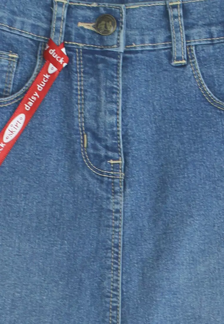 Maxi Skirt/ Rok Panjang Anak Cargo Denim/ Daisy Duck/ I Can