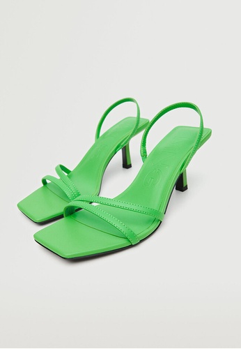Mango Heel Leather Sandals | ZALORA Philippines