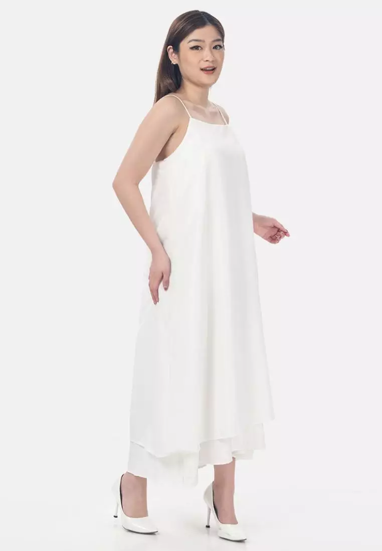 Caitlin Long Dress in White