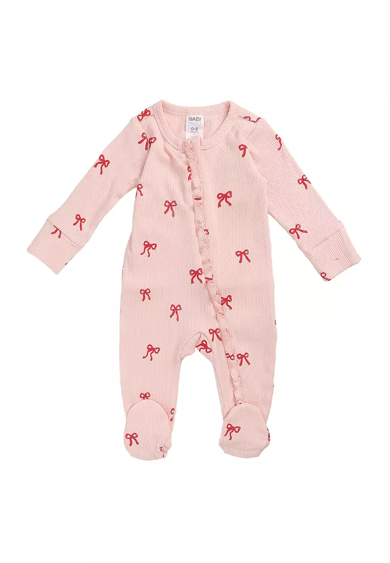 Organic Pointelle Zip Romper
