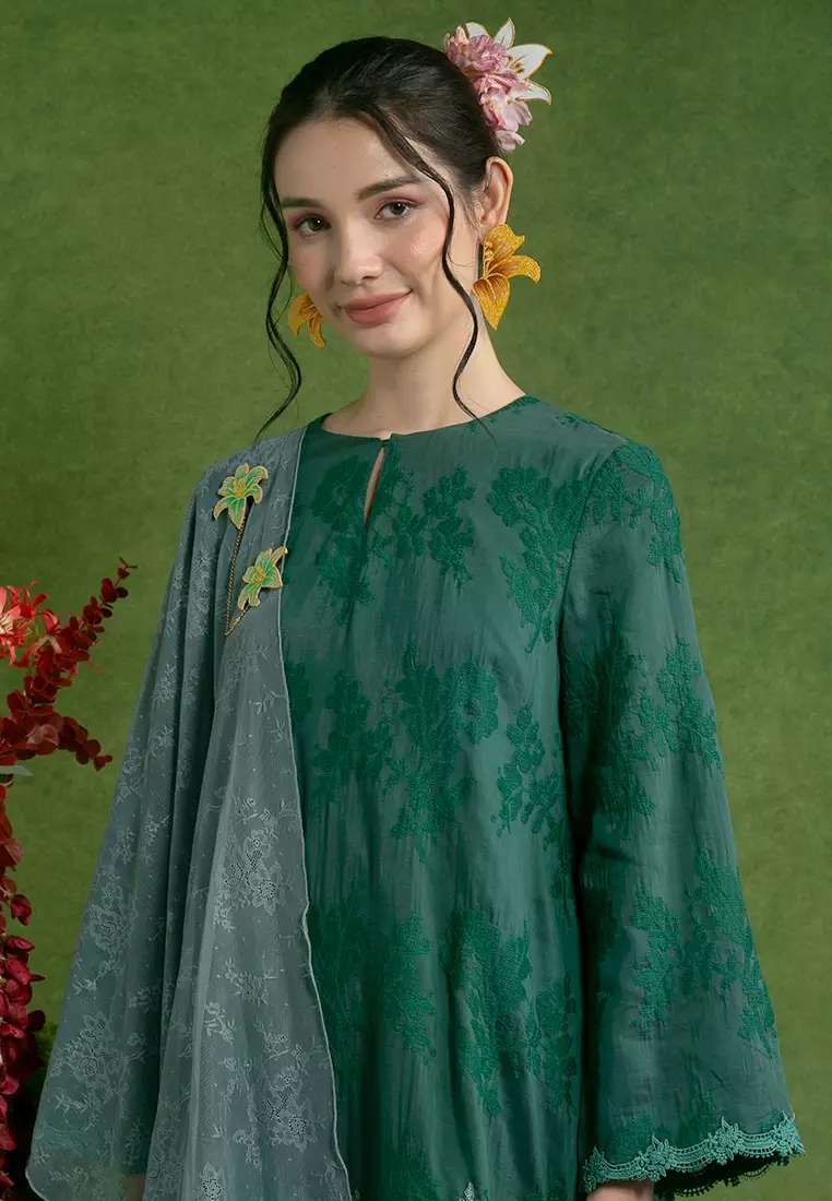 Marina Kurung Labuh Set with Selendang