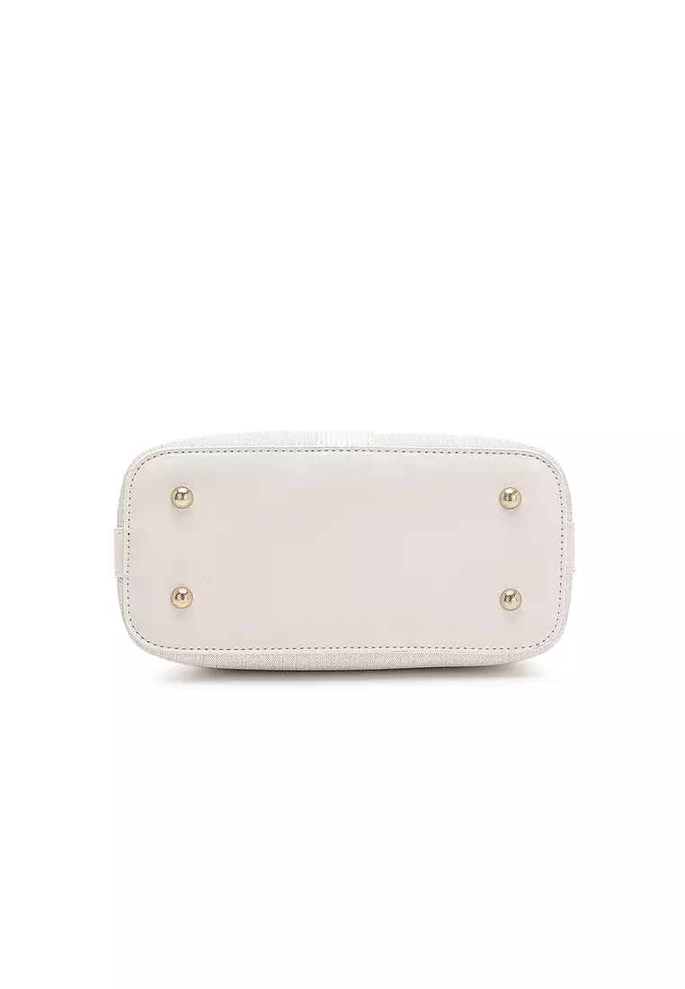 Women's Top Handle Bag / Sling Bag / Crossbody Bag / Shoulder Bag (Tas Tangan Wanita / Tas Selempang Wanita / Tas Bahu Wanita) - Putih