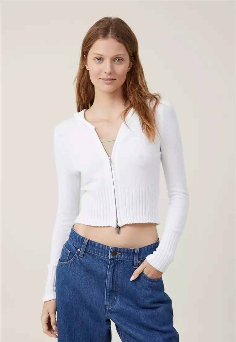 Buy Cotton On Everfine Fitted Zip Hoodie 2024 Online ZALORA