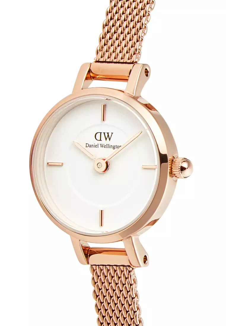 Petite Mini 19mm Melrose Rose Gold White - Women Watch stainless steel watch DW Official Authentic Original