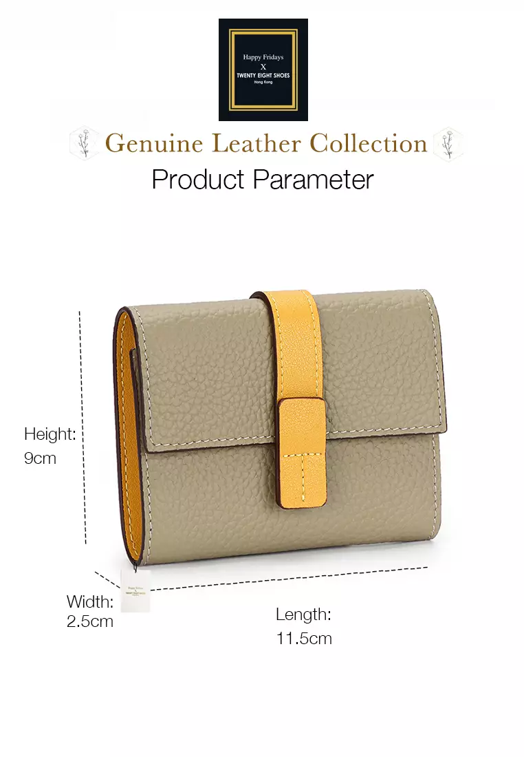 Full Grain Leather Trifold Wallet JW YT-6988